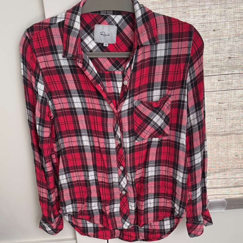 Rails Red and Black Plaid Shirt